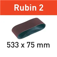 Festool Taśma szlifierska L533X75 - P80 RU2/10 Rubin 2