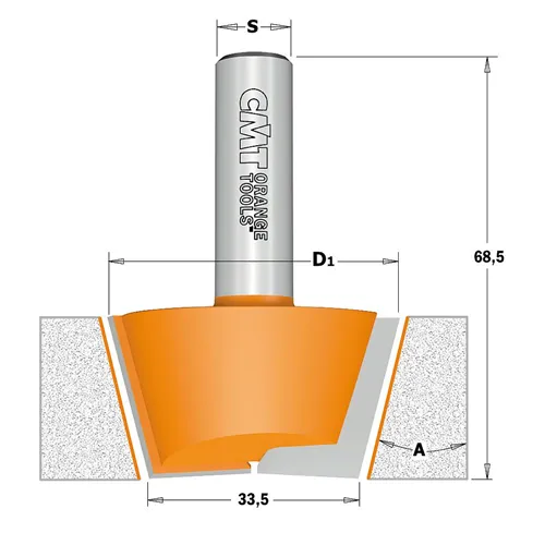 CMT C981 Zestaw frezów do napraw w materiałach kompozytowych 2szt, S=12mm