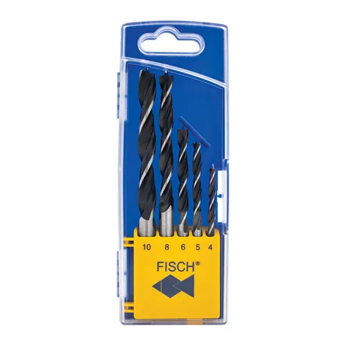 FISCH Zestaw wierteł do drewna 5 szt - D4-5-6-8-10