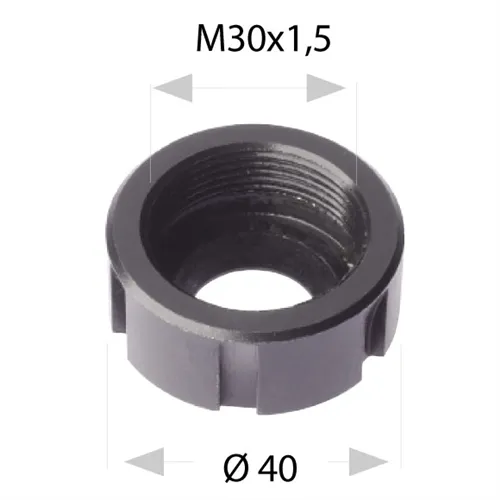 Nakrętka do głowic MK2 - M30x1,5-40 L