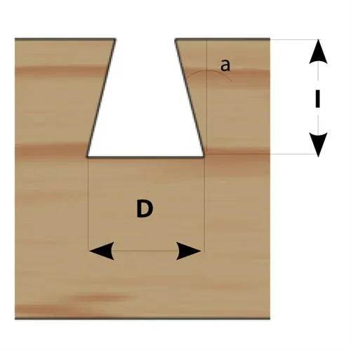 IGM M118 Frez do połączeń na jaskółczy ogon - D12,7x12,7-14°x61 S=8 HW