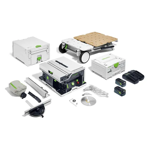 Festool Akumulatorowa stołowa pilarka tarczowa CSC SYS 50 EBI-Set