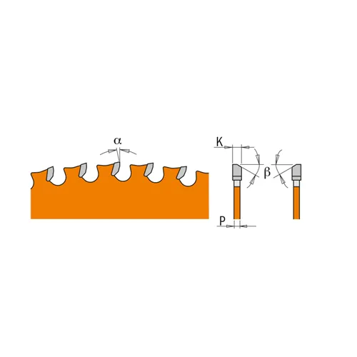 CMT Industrial Piła do cięcia stali - D355x2,2 d25,4 Z90 HW