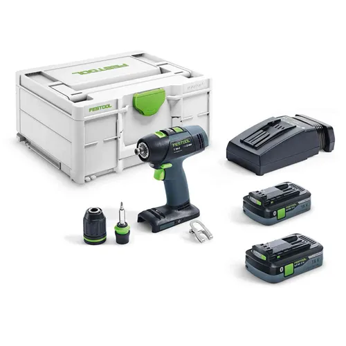 Festool Akumulatorowa wiertarko-wkrętarka T 18+3 HPC 4,0 I-Plus