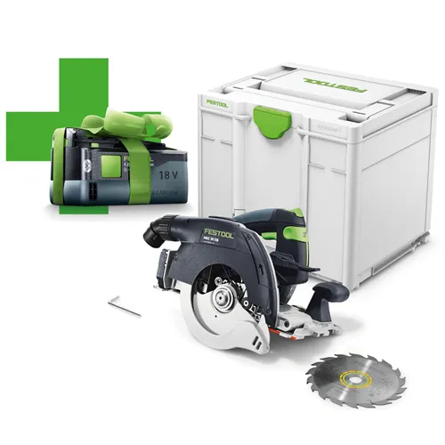 Festool Akumulatorowa ręczna pilarka tarczowa HKC 55 EB-Basic-5,0