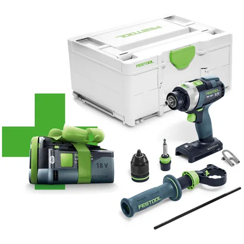 Festool Akumulatorowa wiertarko-wkrętarka udarowa TPC 18/4 I-Basic-5,0 QUADRIVE