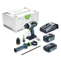 Festool Akumulatorowa wiertarko-wkrętarka udarowa TPC 18/4 5,0/4,0 I-Plus QUADRIVE