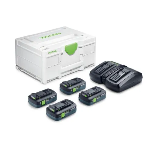 Festool Zestaw energii SYS 18V 4xTBX4/TCL6DUO