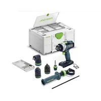 Festool Akumulatorowa wiertarko-wkrętarka udarowa QUADRIVE TPC 18/4 Basic-Set/XL