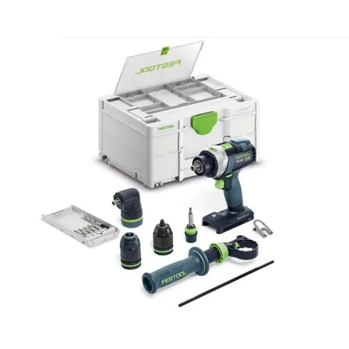 Festool Akumulatorowa wiertarko-wkrętarka udarowa QUADRIVE TPC 18/4 Basic-Set/XL