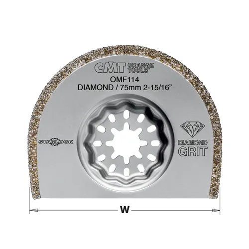 CMT Starlock Brzeszczot segmentowy z nasypem diamentowym - 75 mm, zestaw 5 szt.