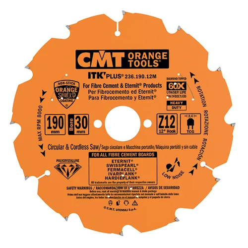 CMT ITK Piła diamentowa do materiałów ultratwardych - D250x2,2 d30 Z16