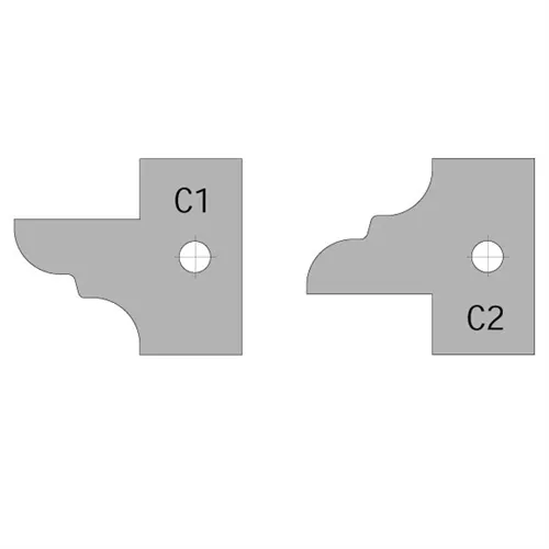 CMT Płytka wymienna do głowicy C694015 - para noży C2 25x29,8x2mm