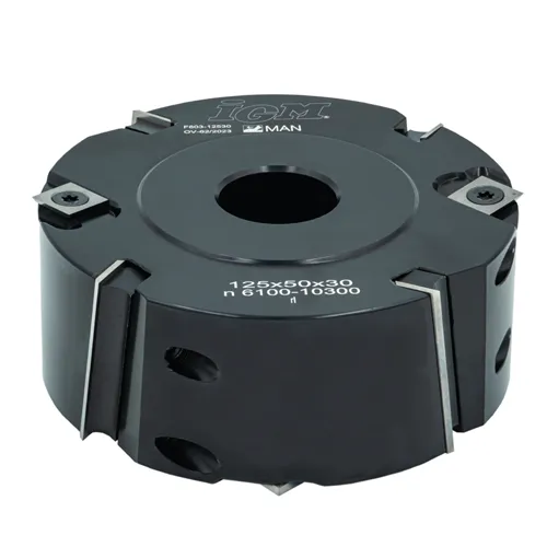 IGM F603 Frez do wręgowania skośne ostrza MAN, D125x50 d30 Z4 V4 STAL (Rozpakowany)