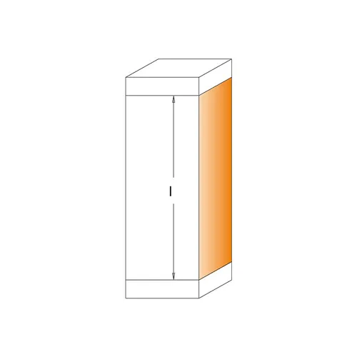 IGM F043 Obcinający frez z płytkami wymiennymi i 2 łożyskami, D19x30 L90 S=8 HW (Używane)