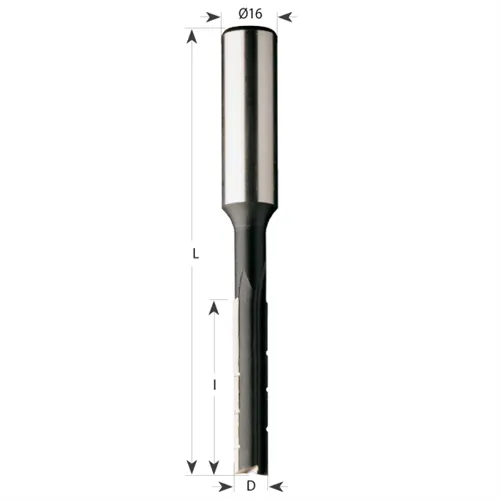 IGM F370 Wiertło dłutujące z łamaczem wióra, D16x100 L155 S=16x50 P (Używane)