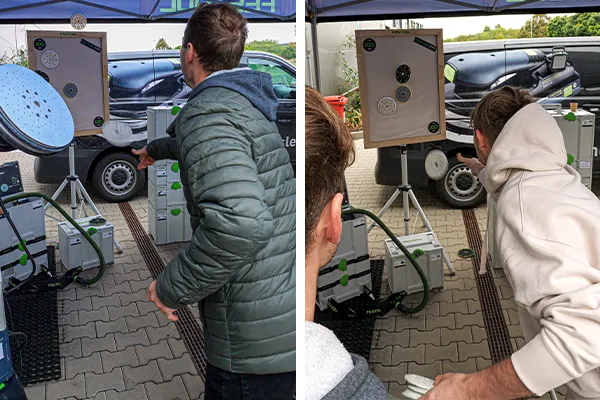 Zapełniony showroom w IGM podczas Festool Roadshow 2025